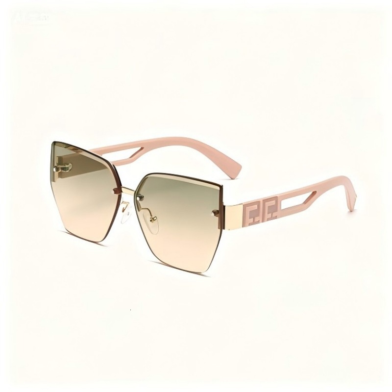 2026 New Fashion Designer Sunglasses Women's Trendy Half Frame Cut Edge Sunglasses Men's UV Resistant Luxury Sunglasses Essential For Outdoo