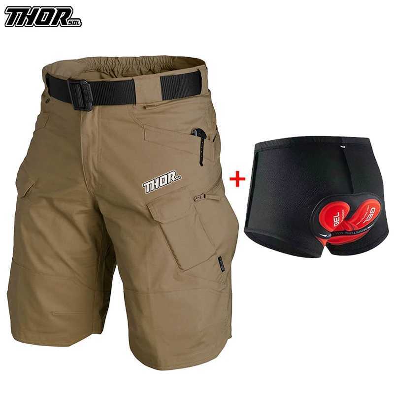 Downhill Men Shorts MTB THORSOL Cycling Cargo Shorts Road Riding Trousers Enduro Mountain Bike Bottoms CulottesZ260601