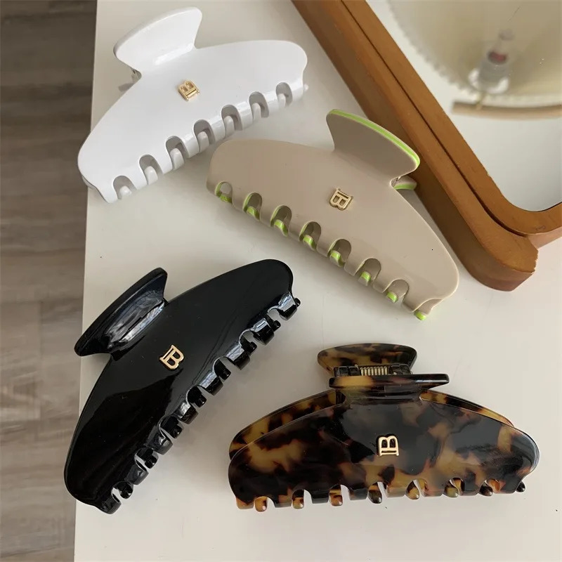 1/2/4pcs acetate sheet hair clip letter shark clip headband accessory grasping clip sweet disc hair clip hair accessory260528BJ