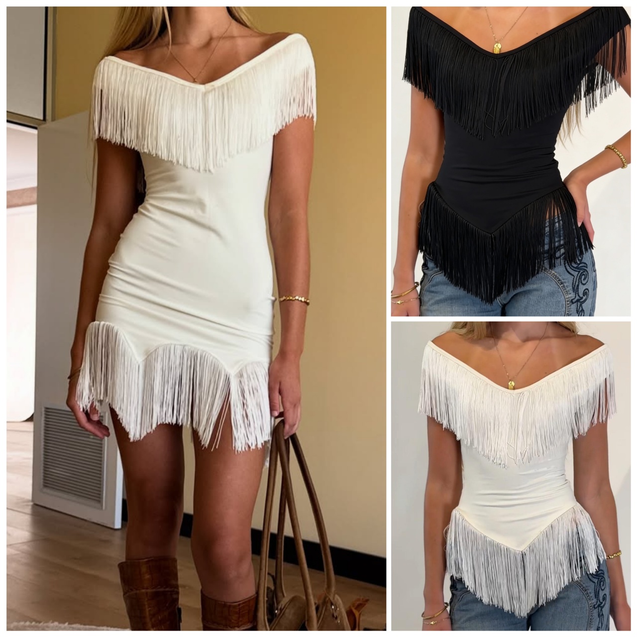 Casual Dresses Women's Tassel Solid Slim Mini & Maxi Dress Elegant Off Shoulder V-neck Sleeveless Vestidos Lady 2026 Summer Chic Party