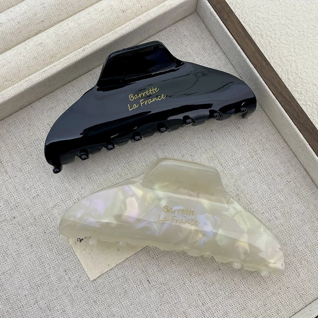 Vintage Large Size Acetate Hair Claw Clips Female Elegant Hair clip Temperament Shark Clip Hair Accessories For Women260528BJ - view 3