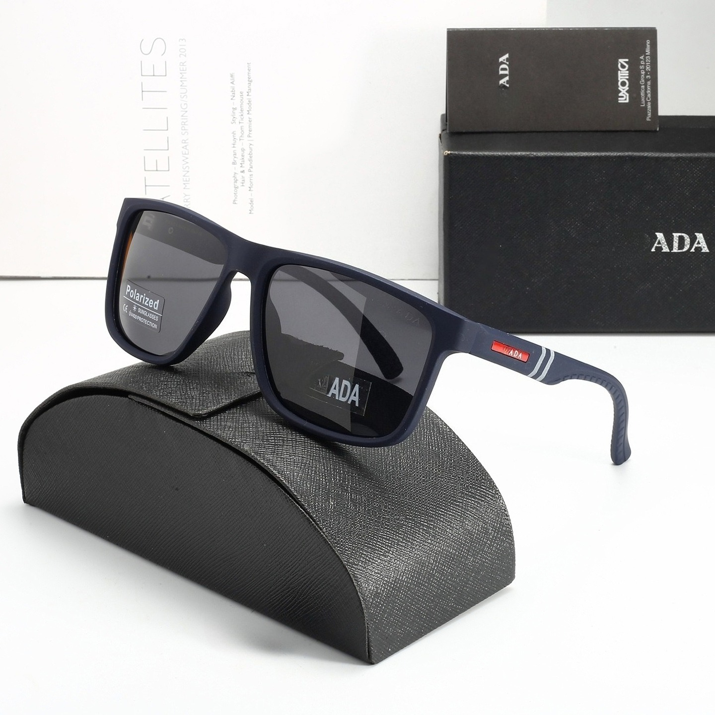 Sunglasses for Men Women Designer Casual Polarized Square Full Frame UV400 Anti-Glare Eyewear for Outdoor Driving Travel Daily Use