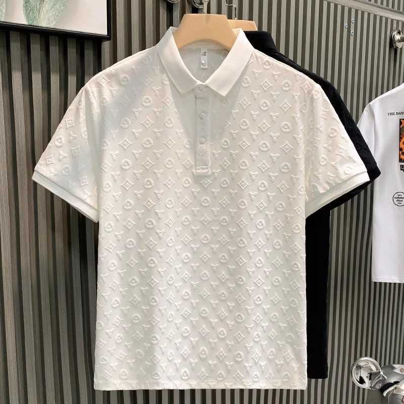 2026 Summer Polo Shirt Short Sleeve T-Shirt for Men Fashionable Luxury Embroidered Casual Youth Slimming Collar Leadership Base
