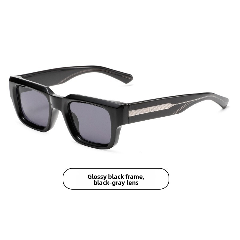 Popular Designer Sunglasses Men's Sunglasses, European And American Street Style, Instagram Influencer Model Square Sunglasses 3205 - view 4