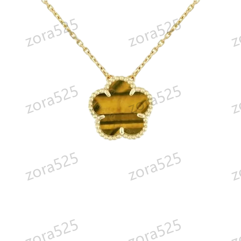 necklace diamond chain luxury necklace pendant jewelry designer 18K gold plated zircon clover pendant elegant evening wear wedding gift for bride travel friendly