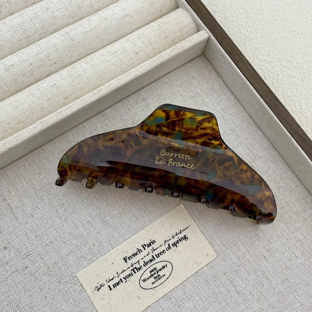 Vintage Large Size Acetate Hair Claw Clips Female Elegant Hair clip Temperament Shark Clip Hair Accessories For Women260528BJ - view 6