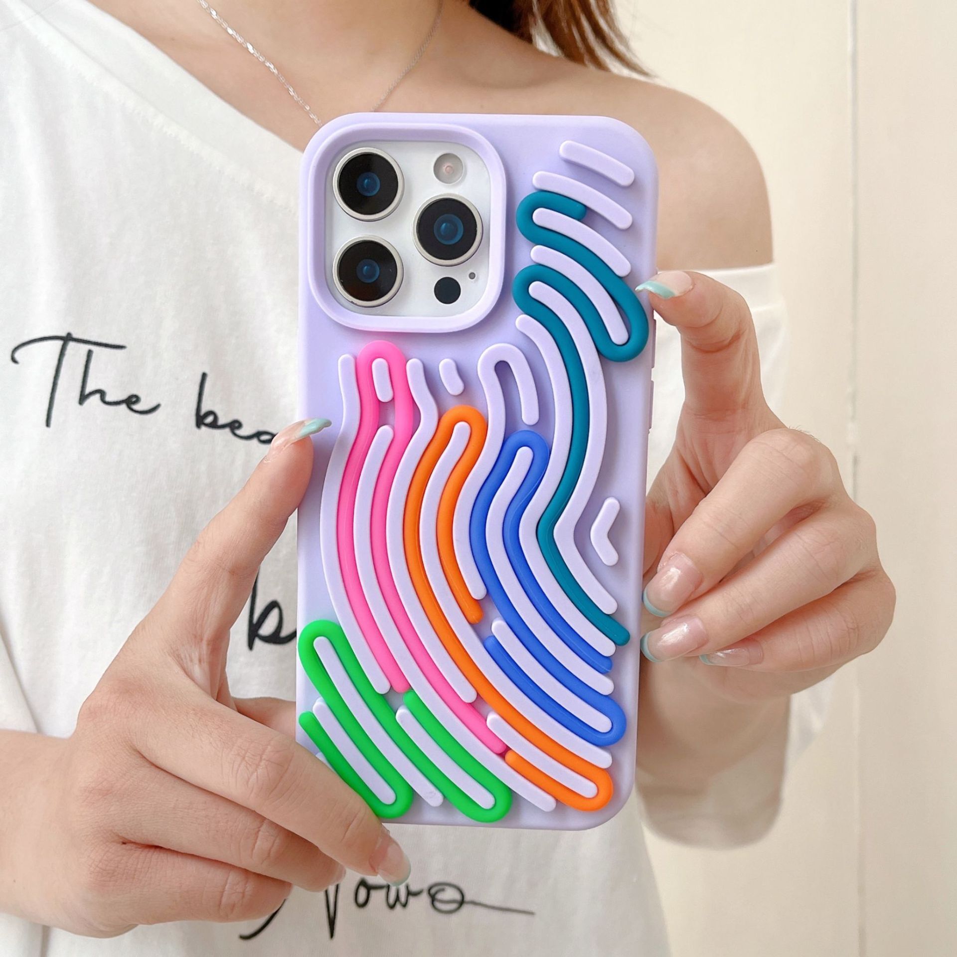 Suitable for Apple 16 Pro Max creative maze liquid silicone phone case iPhone 15 stress-relief anti-drop protective cover
