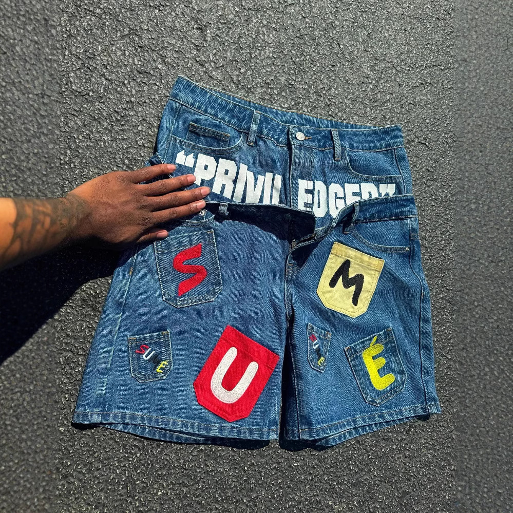 Free shipping Hip-Hop Inspired Fashionable Street Style Short Pants Vintage Retro Hip-hop Bottoms Logo Printed Street Shorts