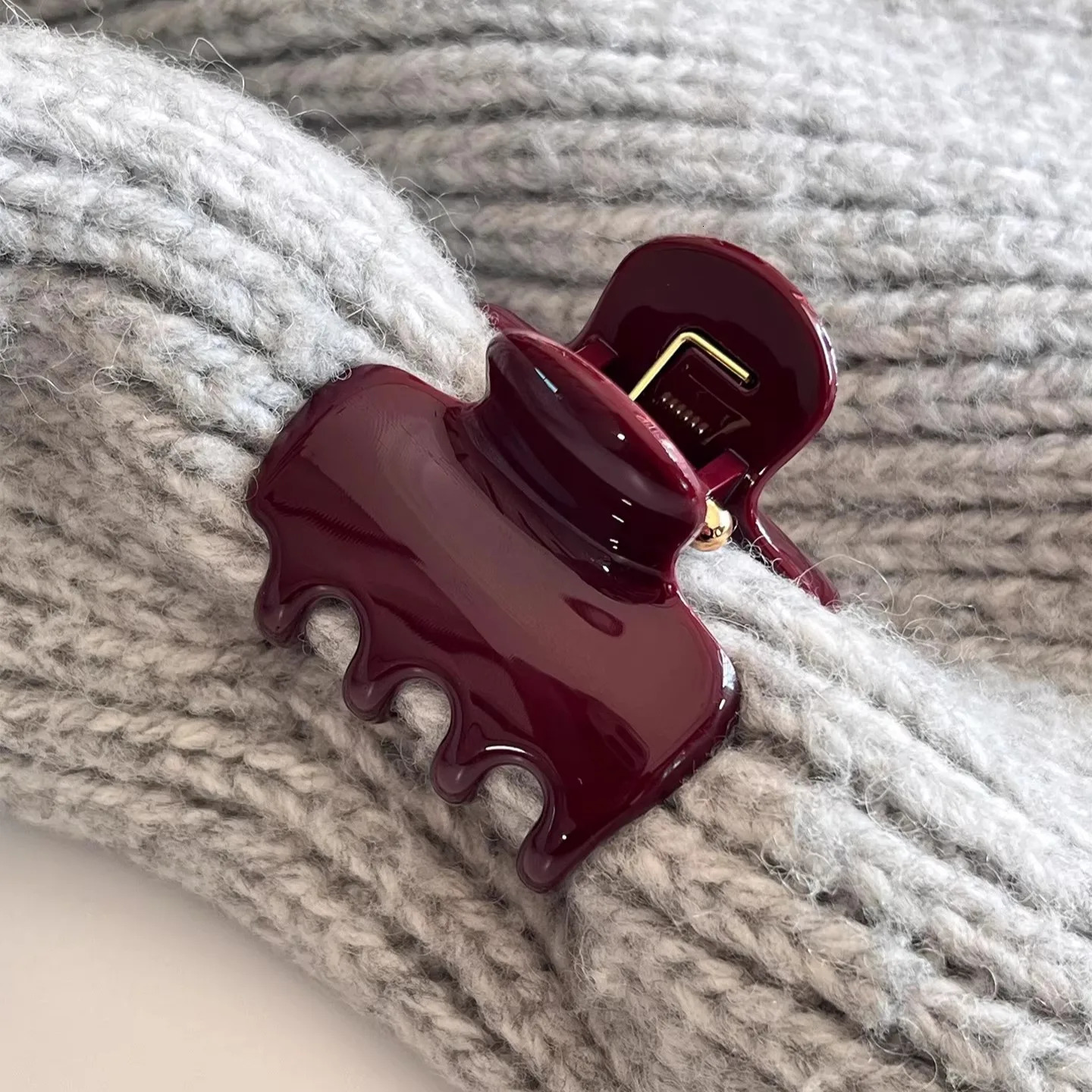 French Vintage Square Womens Hair Clips Elegant Acetate Hair Claw Sweet Shark Clip Exquisite Girl Hairs Accessories Headwear260528BJ - view 6
