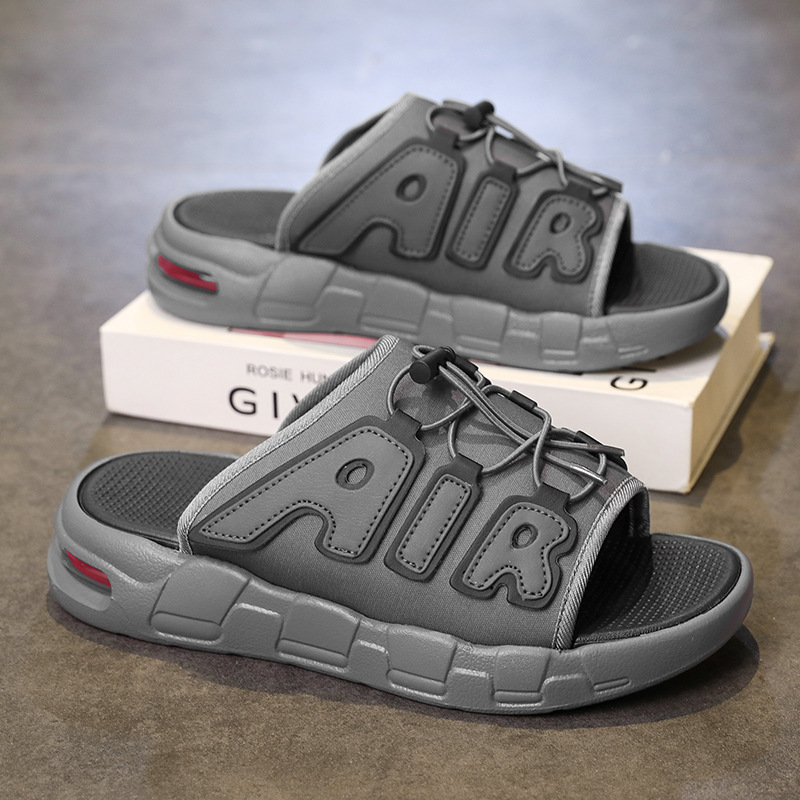 2026 new Trendy brand slippers for outdoor wear in summer internet-famous non-slip sports sandals with thick soles for beach activities