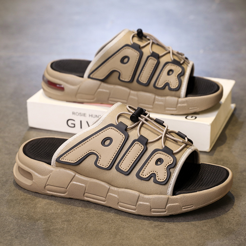 2026 new Trendy brand slippers for outdoor wear in summer internet-famous non-slip sports sandals with thick soles for beach activities