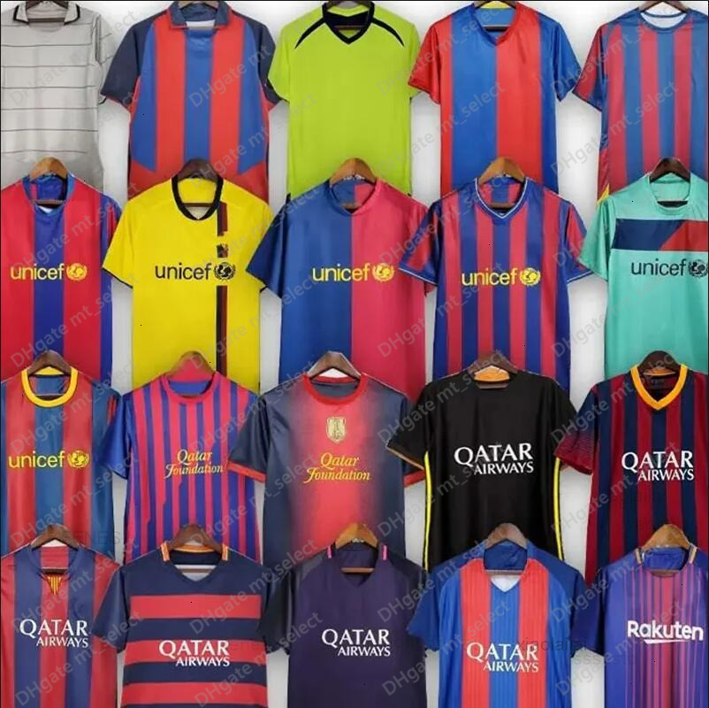retro Barcelona jersey NEYMAR JR Retro Soccer jerseys RONALDINHO AINIESTA 01 02 03 04 05 06 07 08 09 10 11 12 13 14 15 16 17 18 19 vintage football sh