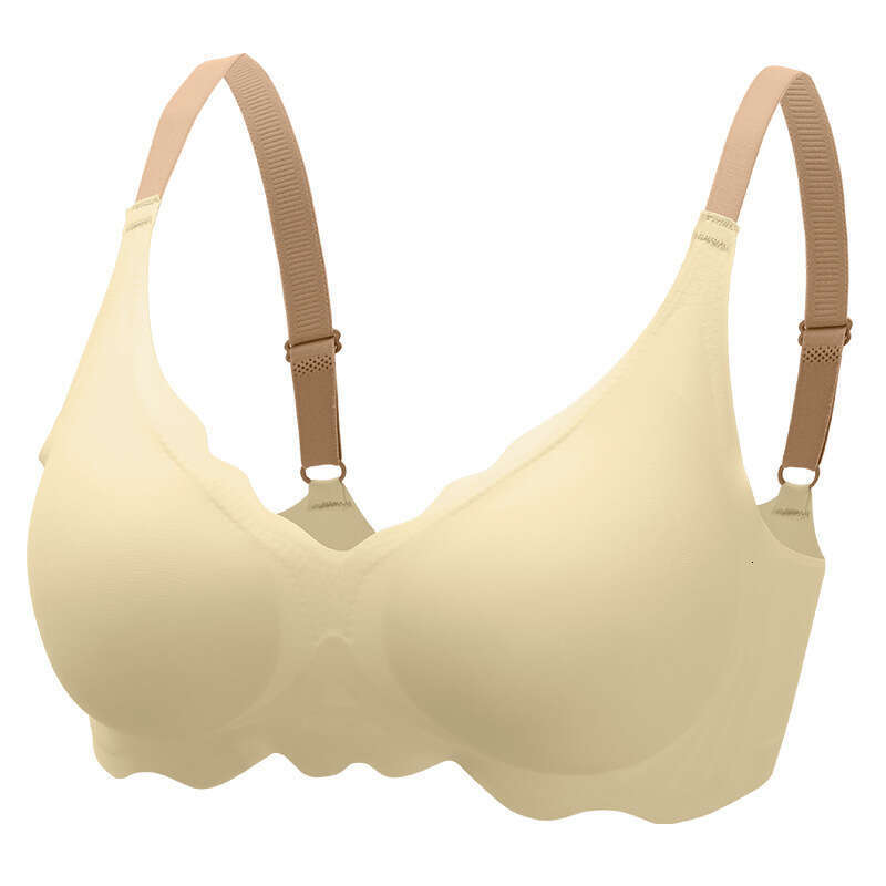 Jelly Strip Seamless Small Chest Push-Up Wireless Thin Sports Shockproof Side Breast Collection Soft Support Bra