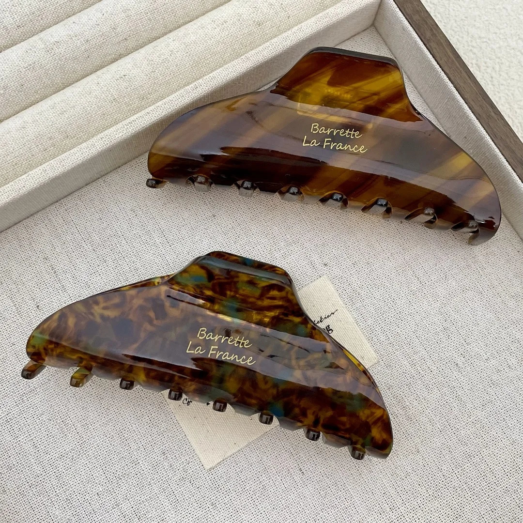 Vintage Large Size Acetate Hair Claw Clips Female Elegant Hair clip Temperament Shark Clip Hair Accessories For Women260528BJ - view 4