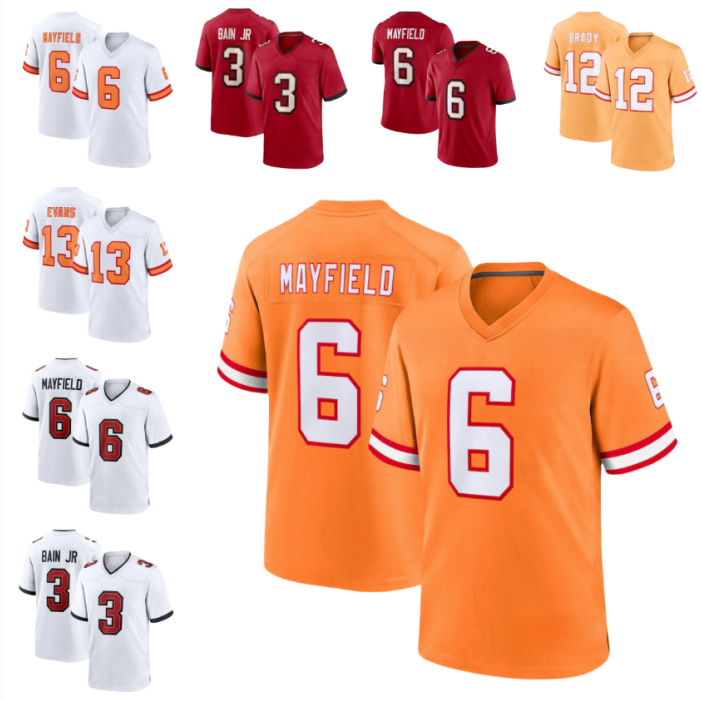 Tampabaycity Baker Mayfield BuccaneersS Jersey Rueben Bain Jr Bucky Irving Emeka Egbuka Godwin Jr Brady Winfield Alex Anzalone Buccaneersjersey Footba