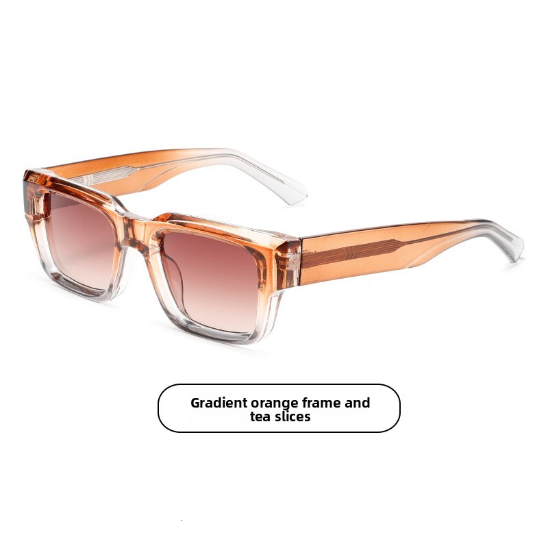 Popular Designer Sunglasses Men's Sunglasses, European And American Street Style, Instagram Influencer Model Square Sunglasses 3205 - view 6
