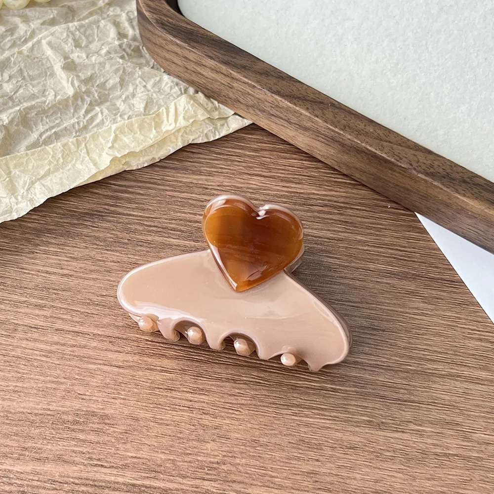 1pc Korean acetate grab clip French elegant love half-tie hairpin high-quality temperament bangs clip headwear260528BJ - view 7
