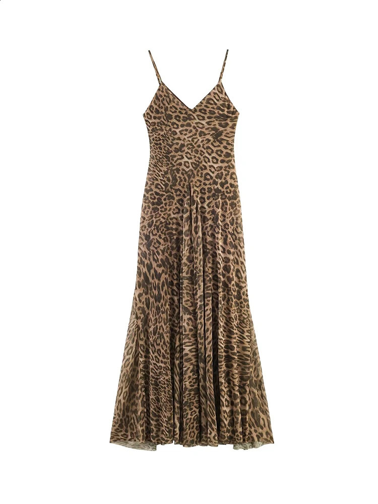 Ladies Sexy Summer Dress Women Vintage Leopard Print Sling Dress Party Suspender Sleeveless Backless Slimming Maxi Dress Female a260716 - view 4