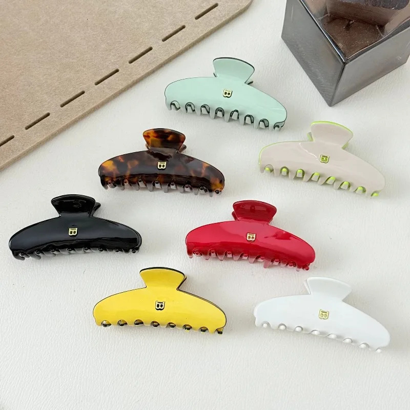 Korean b version temperament simple acetic acid letter grab clip back head hair accessories hairpin260528BJ