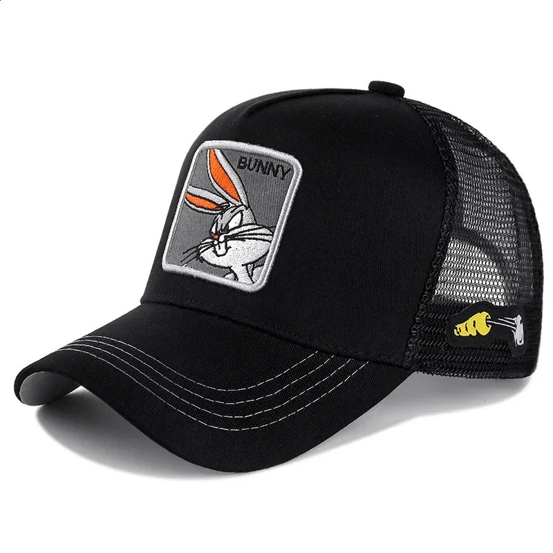 High Quality Anime Cartoon Cotton Baseball Cap Men Women Hip Hop Dad Mesh Hat Trucker Hat Drop 260601 - view 3