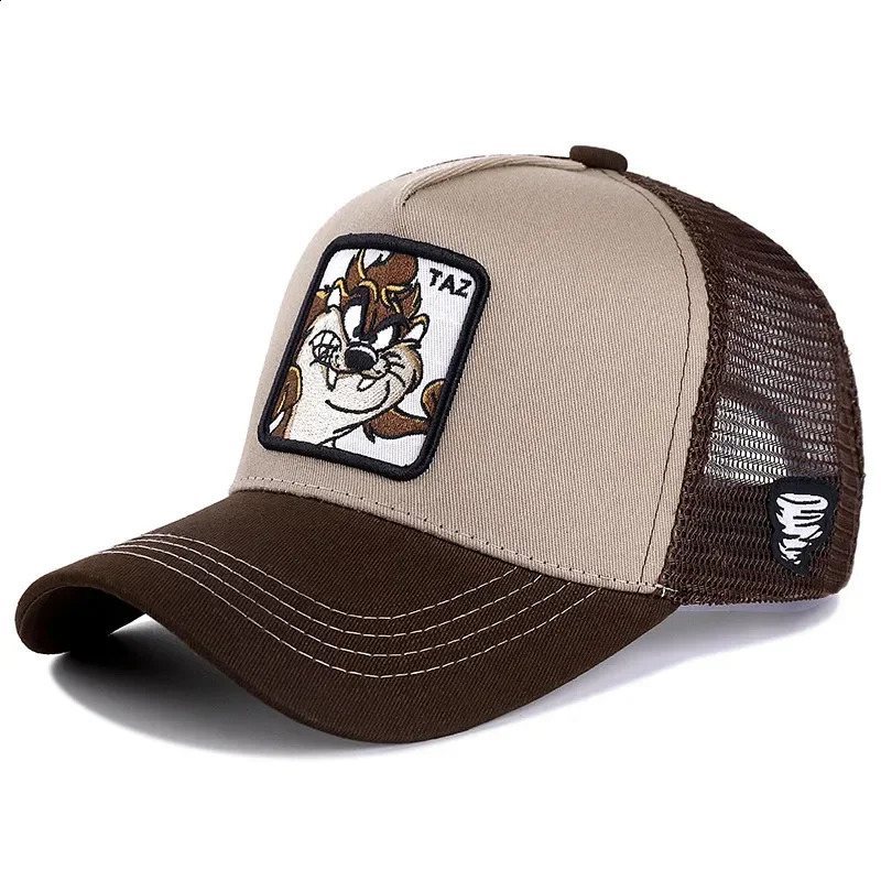 High Quality Anime Cartoon Cotton Baseball Cap Men Women Hip Hop Dad Mesh Hat Trucker Hat Drop 260601 - view 4