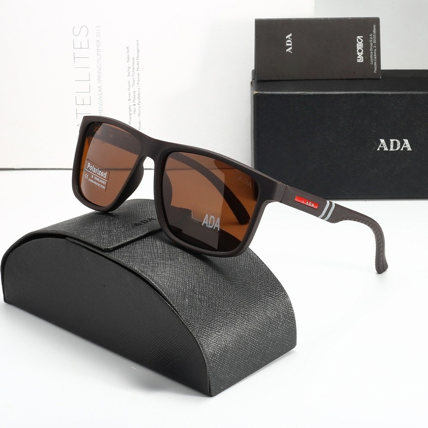 Designer Square Polarized Sunglasses for Men Women UV400 Full Frame Casual Outdoor Driving Shades with Anti-Glare Lens Multi Colors Available