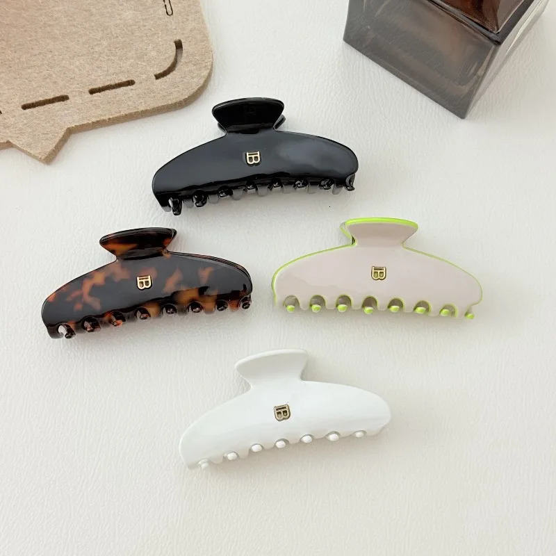Korean b version temperament simple acetic acid letter grab clip back head hair accessories hairpin260528BJ - view 4