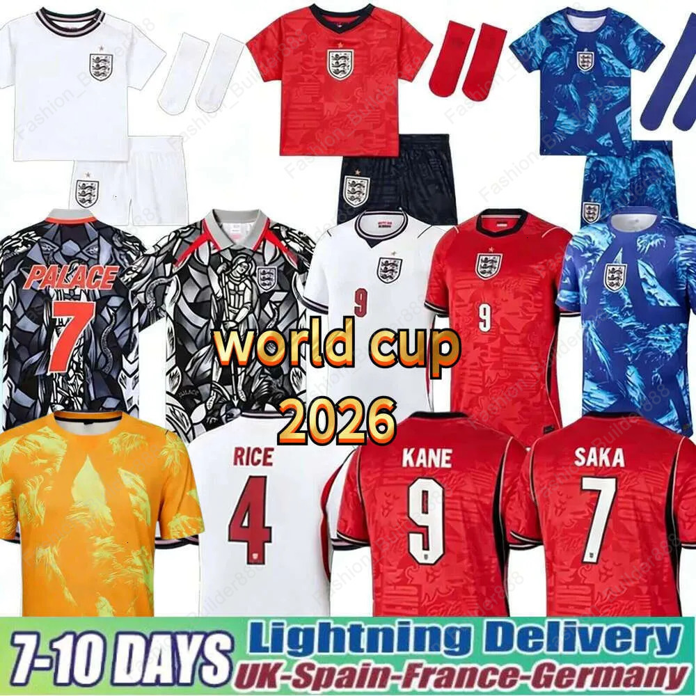 World Cup 2026 England Kit 26 27 Soccer BELLINGHAM Football Shirt Jersey RASHFORD KANE SAKA RICE FODEN National Team Kid Women Men Kids Top