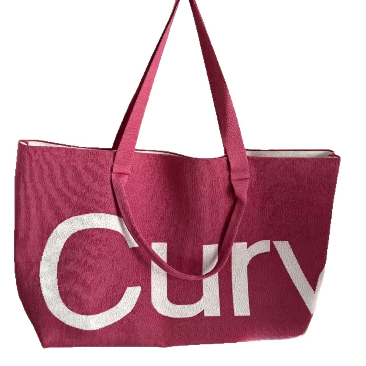 Designer Bag 2026 New handbag, wear-resistant letter print knitted large-capacity women's bag, solid color shoulder and crossbody bag - view 5