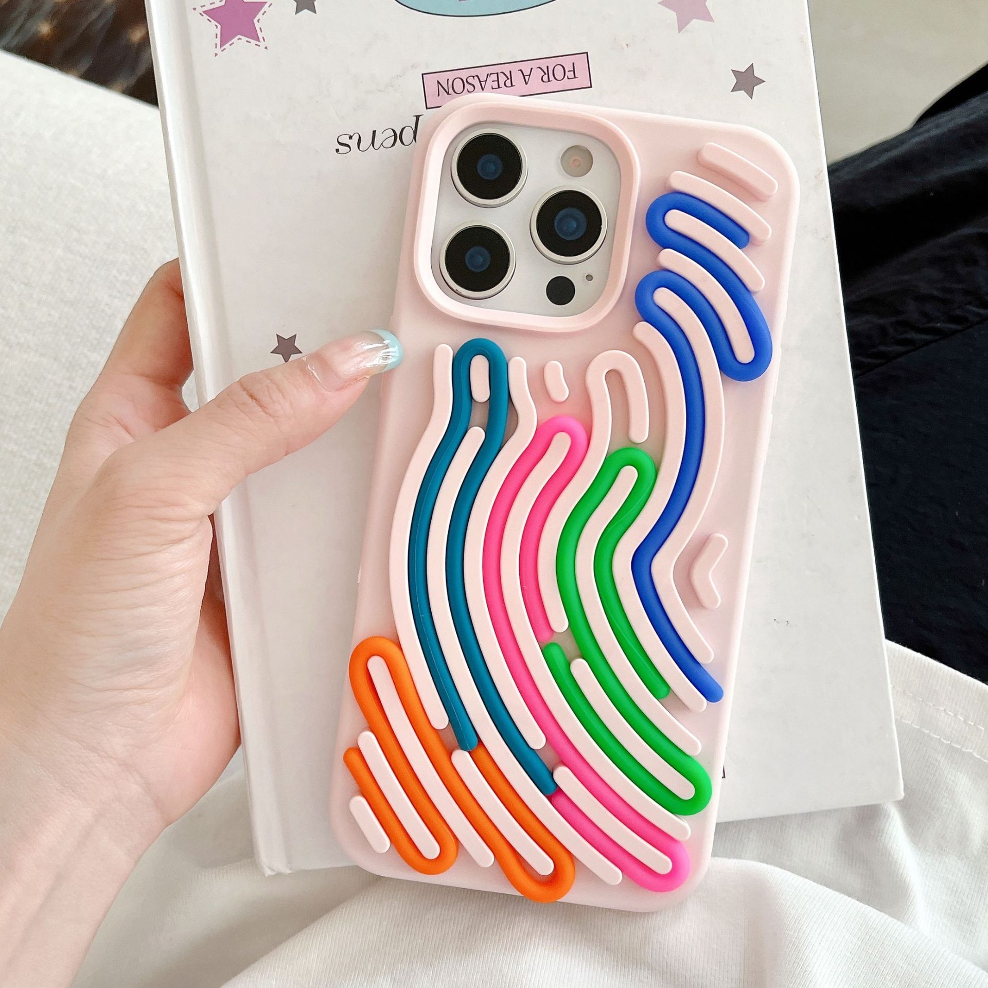 Suitable for Apple 16 Pro Max creative maze liquid silicone phone case iPhone 15 stress-relief anti-drop protective cover