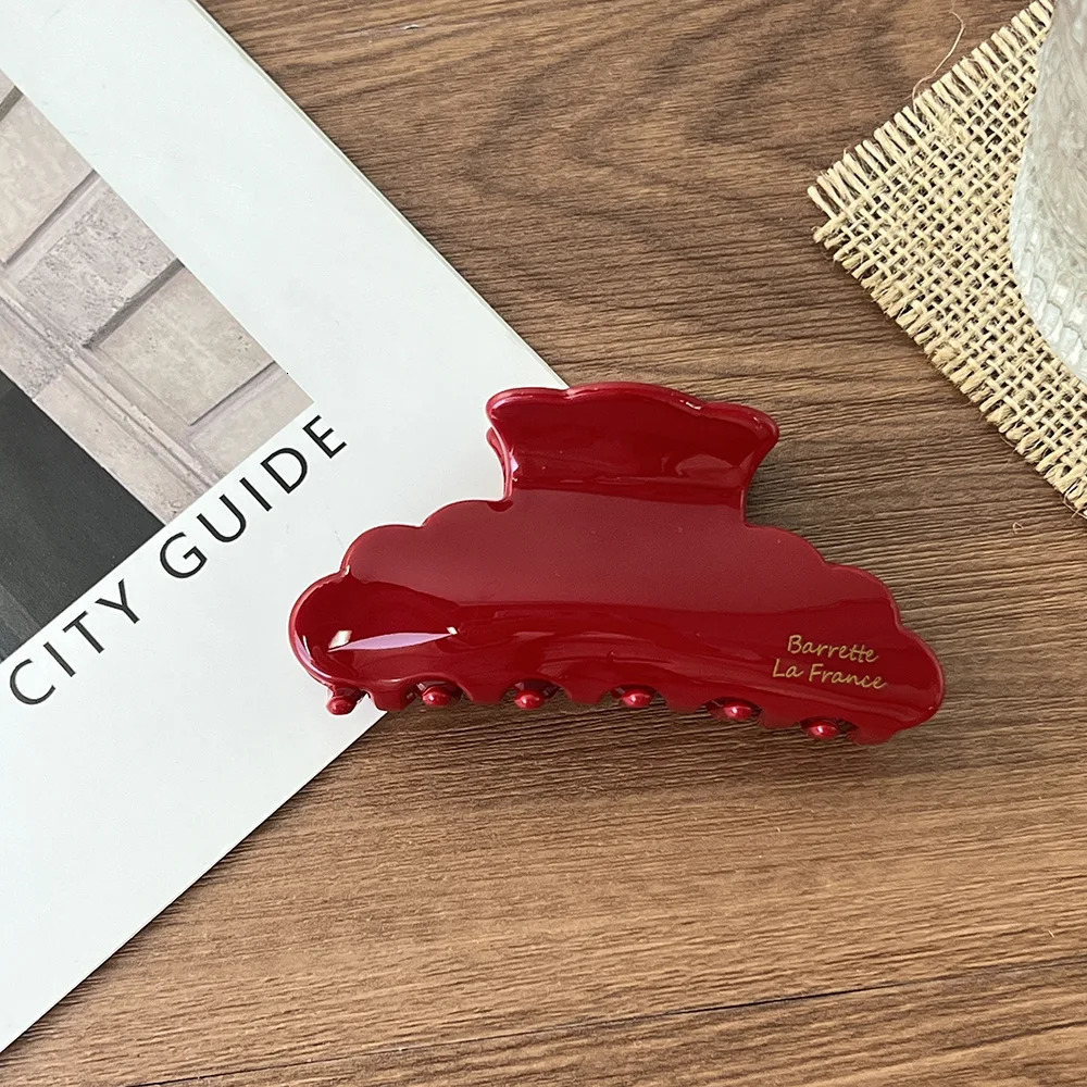 1pc Retro Acetic Acid Grip Clip Womens Half Hair Shark Clip Medium Hair Clip Temperament Hair Clip Headpiece260528BJ - view 5