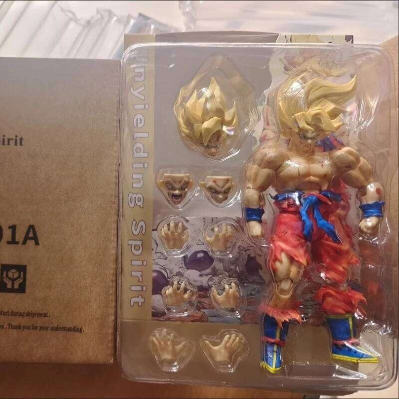 In Stock N&T Studio Son Dragon Ball Ssj N T Goku SHF Battle Damaged 3.0 Anime Action Figures Collectible Model Toys W260602 - view 3