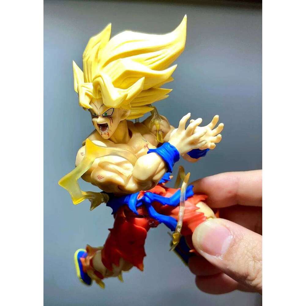 In Stock N&T Studio Son Dragon Ball Ssj N T Goku SHF Battle Damaged 3.0 Anime Action Figures Collectible Model Toys W260602 - view 7