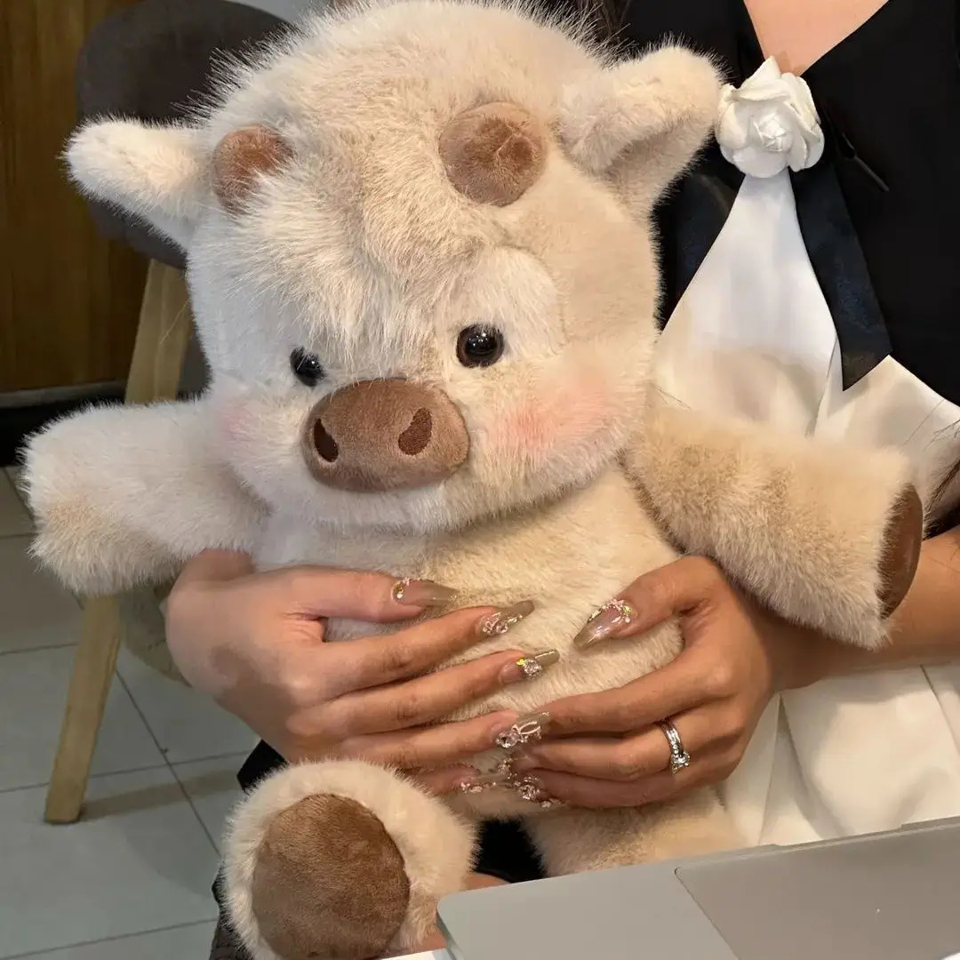 4560CM Cute West Highland Calf Doll Running Little Cow Plush Toy Cartoon Soft Stuffed Animal Companion Toy Appease Kid Doll 260528 - view 5
