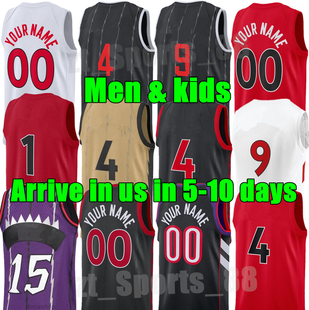 Custom Men youth Scottie Barnes Basketball Jerseys RJ Barrett lmmanuel Quickley Dennis Schroder Gradey Dick lngram Tracy McGrady Vince Carter Lowry Ci