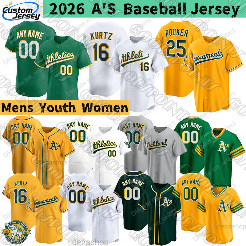 Oaklandes athleticsjersey Brent Rooker Nick Kurtz Jeff McNeil athletic as Rickey Henderson Jose Cansec Rollie Fingers sacramento athletics 2026 Baseba