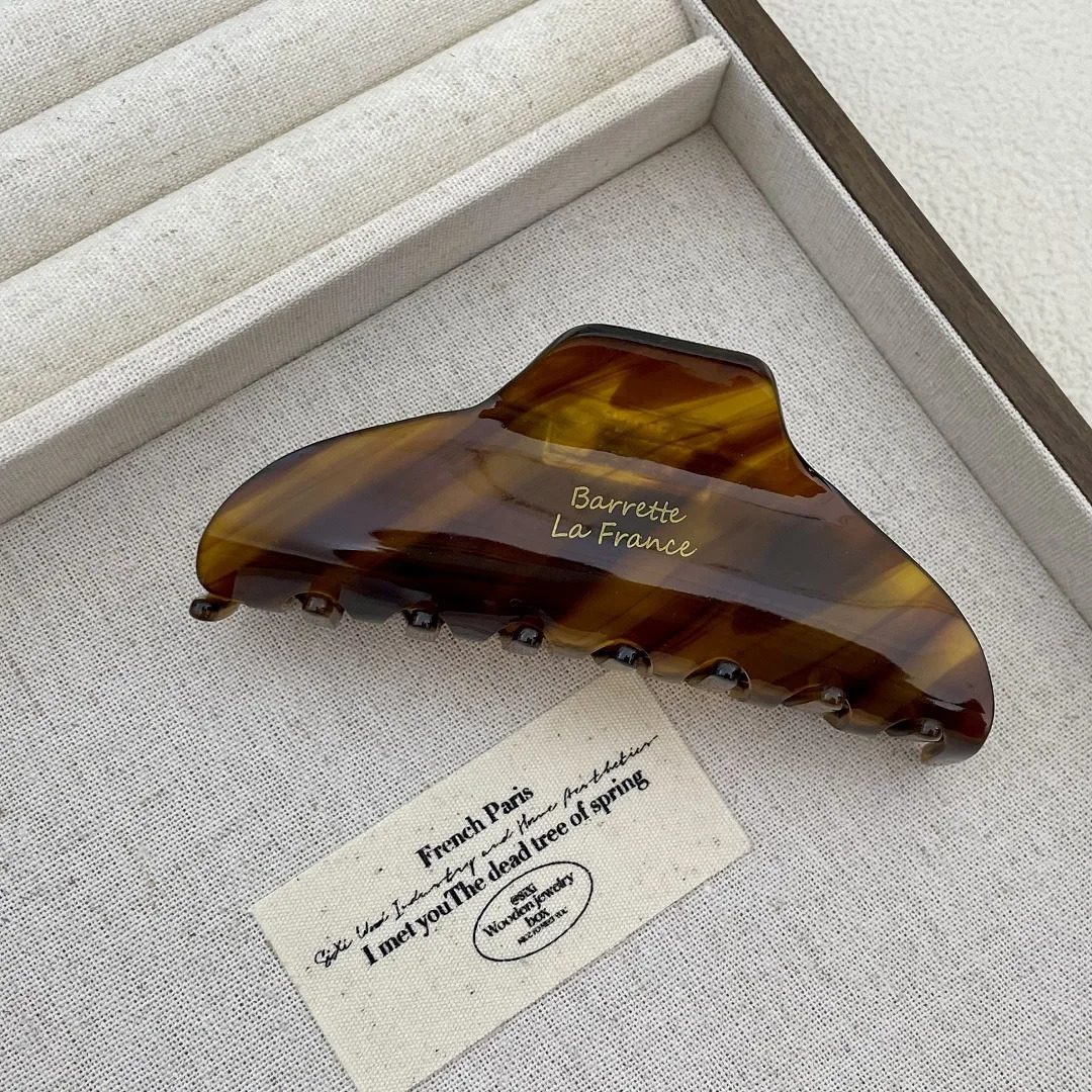 Vintage Large Size Acetate Hair Claw Clips Female Elegant Hair clip Temperament Shark Clip Hair Accessories For Women260528BJ - view 7