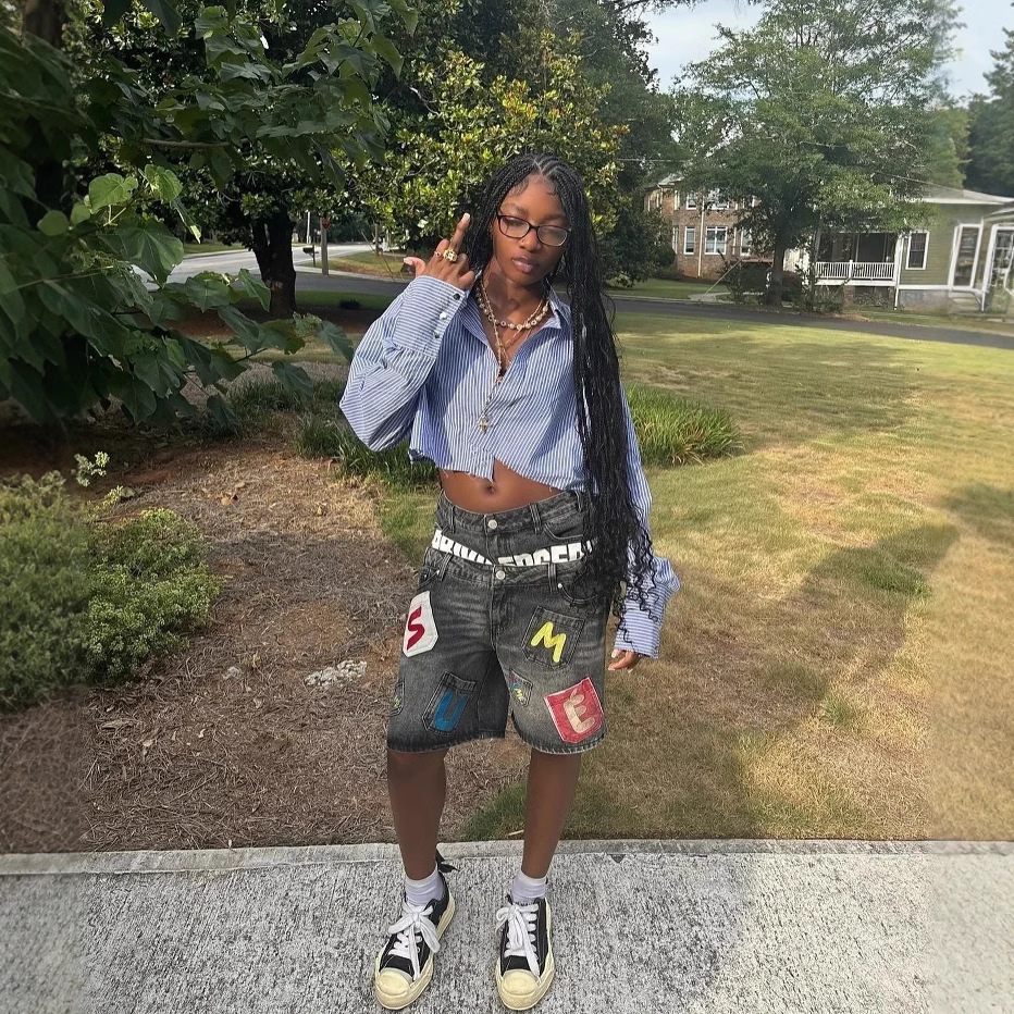 Free shipping Hip-Hop Inspired Fashionable Street Style Short Pants Vintage Retro Hip-hop Bottoms Logo Printed Street Shorts
