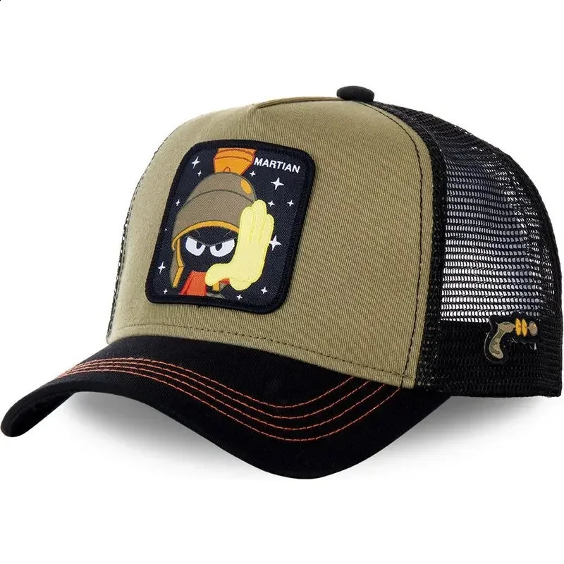 High Quality Anime Cartoon Cotton Baseball Cap Men Women Hip Hop Dad Mesh Hat Trucker Hat Drop 260601 - view 5