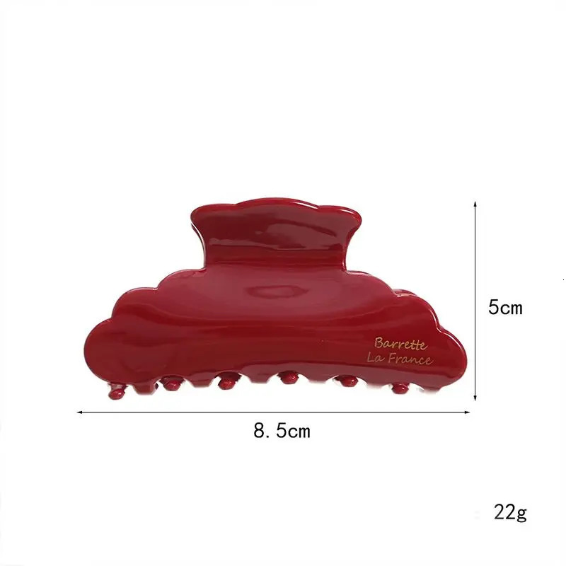 1pc Retro Acetic Acid Grip Clip Womens Half Hair Shark Clip Medium Hair Clip Temperament Hair Clip Headpiece260528BJ - view 7