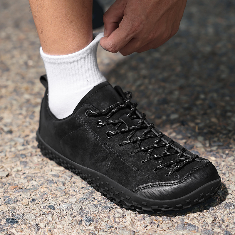 New Unisex Wide Toe Box Hiking Shoes Large Size German Army Trainers Barefoot Outdoor Walking Sneakers for Couple plus size 36-48