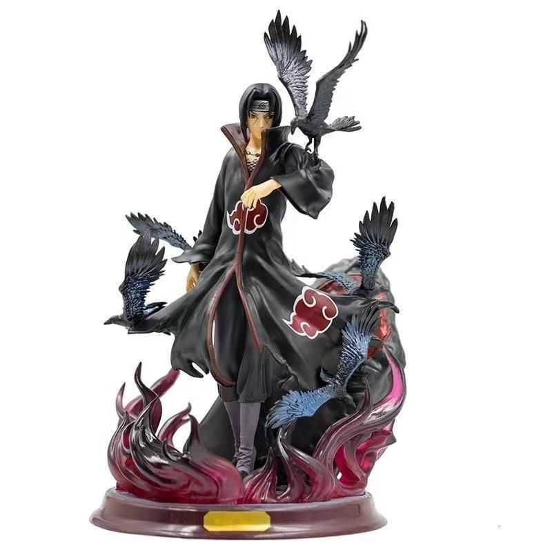 Naruto Double-Headed Crow Hall Itachi Akatsuki GK Uchiha Itachi Statue Figurine Anime Peripheral Hand Figure L260602