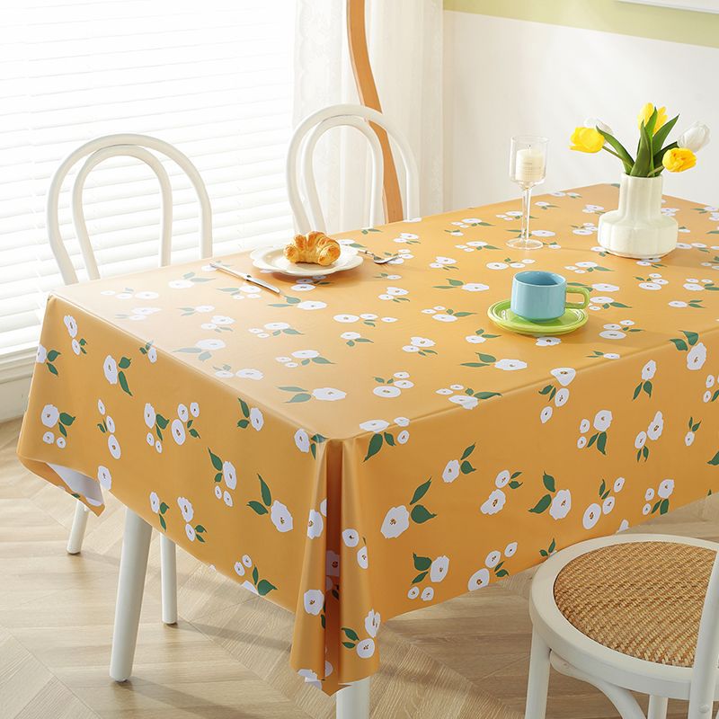 YL-38743 Custom PVC Tablecloth - Waterproof, Oil-proof, Heat-resistant, Wash-free. Suitable for dining tables, dormitories, desks, and coffee tables.