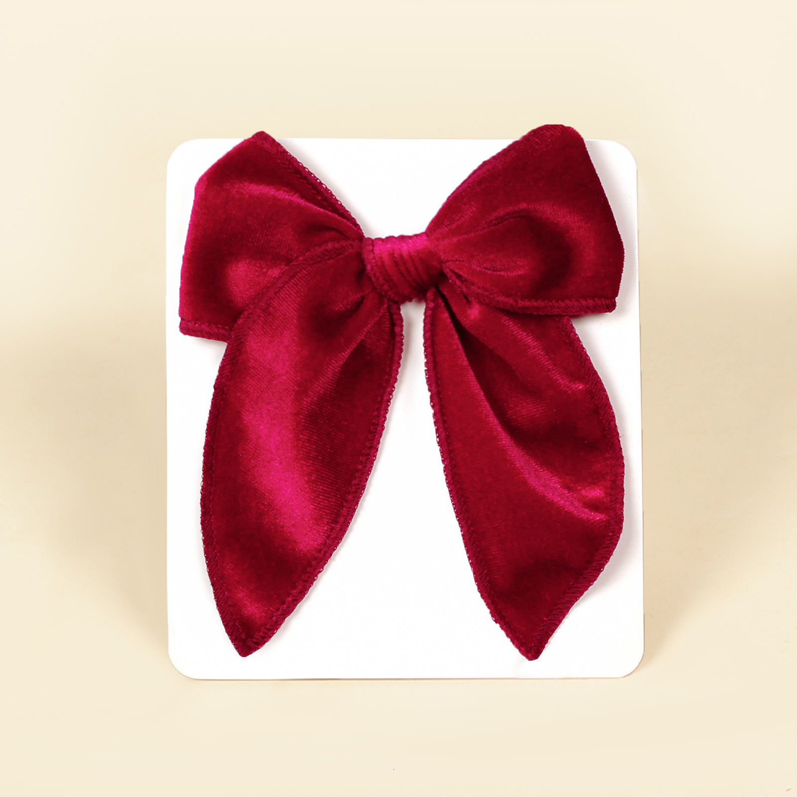 1Pcs Velvet Fable Bow Hair Clips Baby Girls Women Large Sailor Head Bows Accessories Hair Grips for Kids Christmas Hair Bow 251009