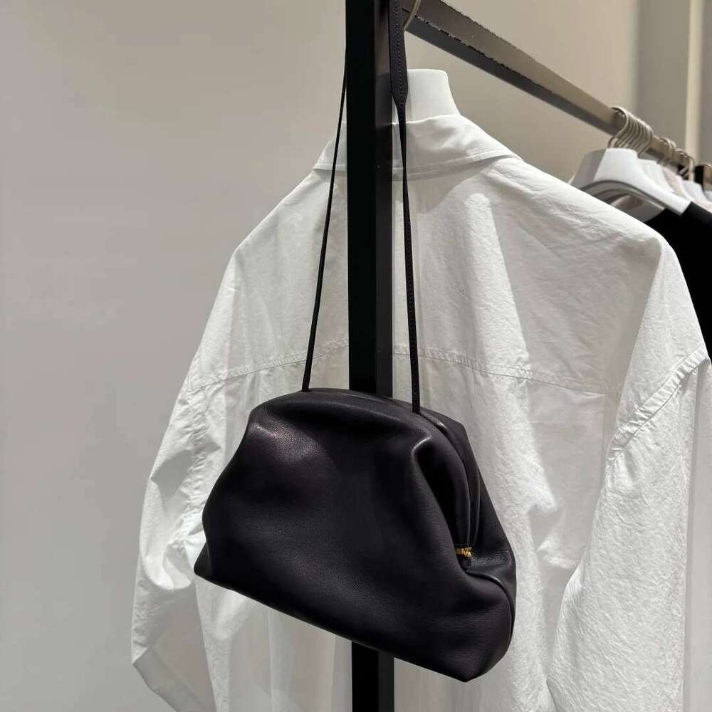 Women Sheepskin Cloud Soft Leather Niche Design Handbag Light Luxury Underarm Shoulder Crossbody Bag SENYY