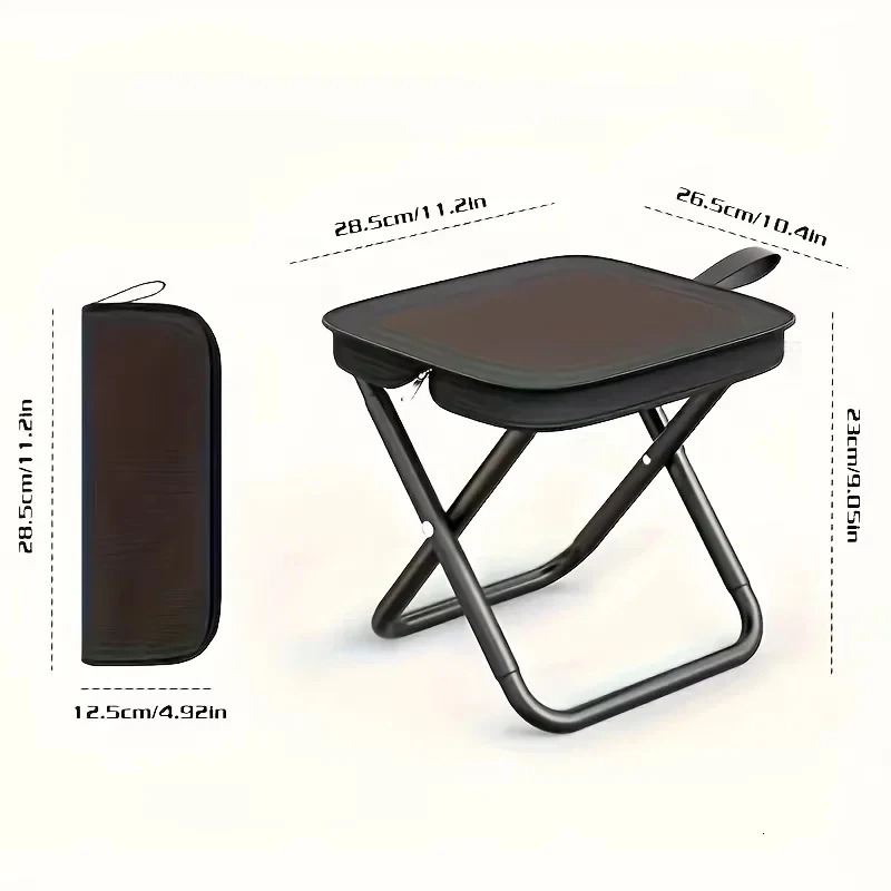 2026 Ultra Light Folding Chair Convenient Portable Fishing Stool Outdoor Camping Picnic Travel Lightweight Seat 260603