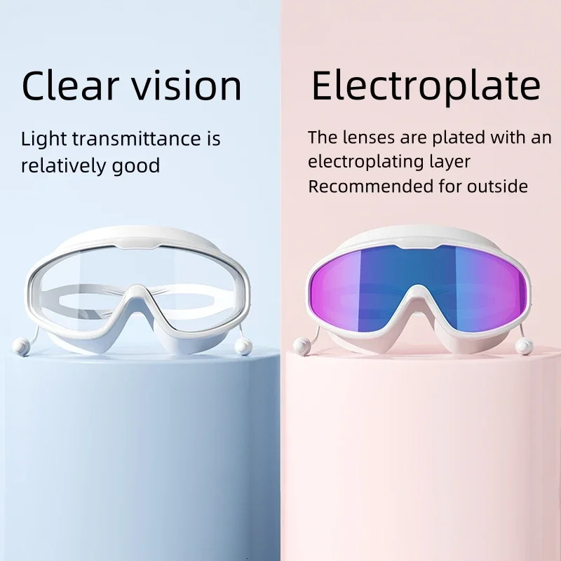 Swimming goggles Large frame swimming HD wideangle antifog UV protection Adult No leakage 260622 - view 5