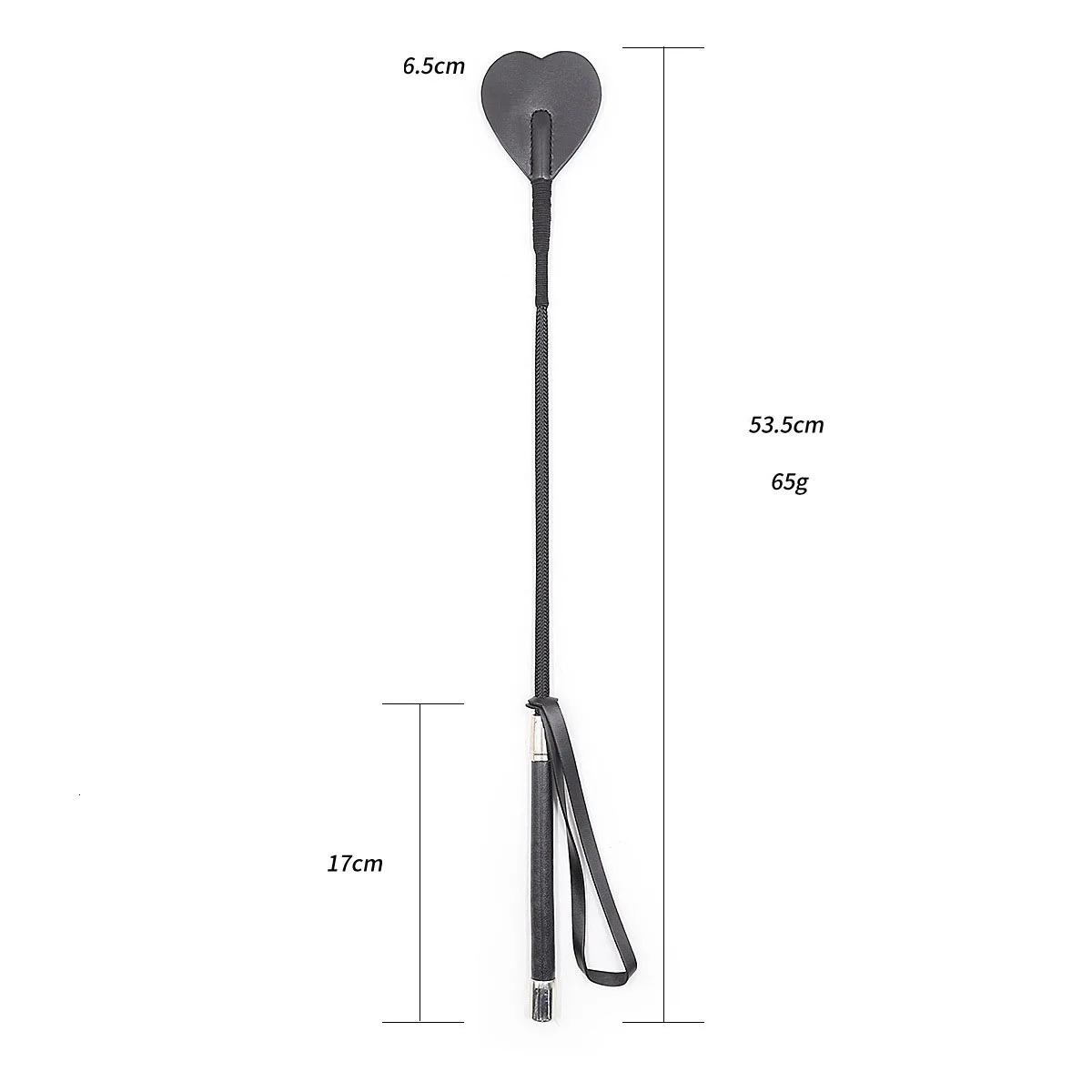 Riding Crop Whip Sex Toy 54CM BDSM Spanking Heart Paddle Slap Slave Flogger Fetish PU Leather Porn Adult Games 260602 - view 6
