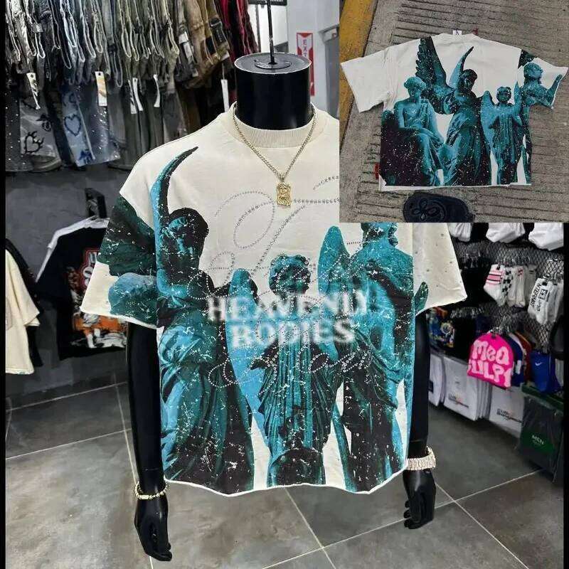 2026 New Style Cotton T-Shirt Short Sleeve Full-Printed Digital Print Men Women Couple Street Hip Hop Hooded Top 26Y0603 - view 4