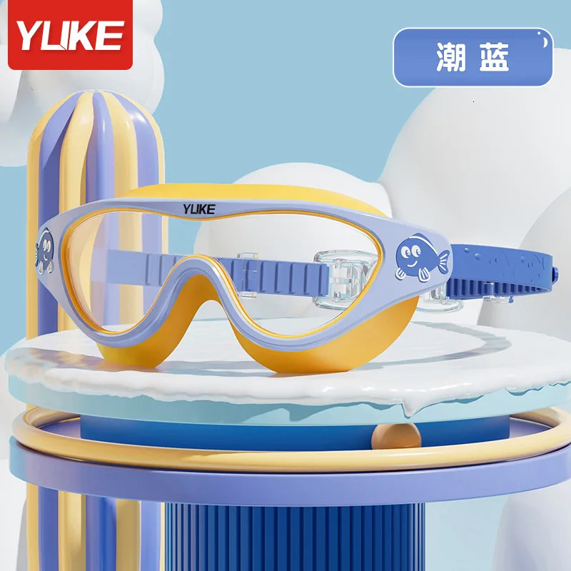 Kids Swimming Goggles Waterproof and Anti Fog HD Diving Boys Girls Transparent Large Frame Professional Swim Equipment 260622 - view 7